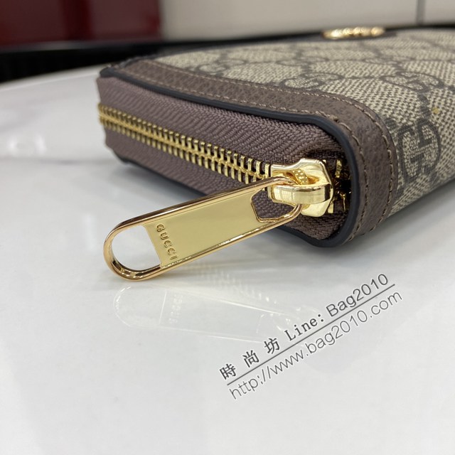 Gucci專櫃古馳最新款GucciO最新phidia系列拉鏈包男女款長錢包 jh2834型號：772305